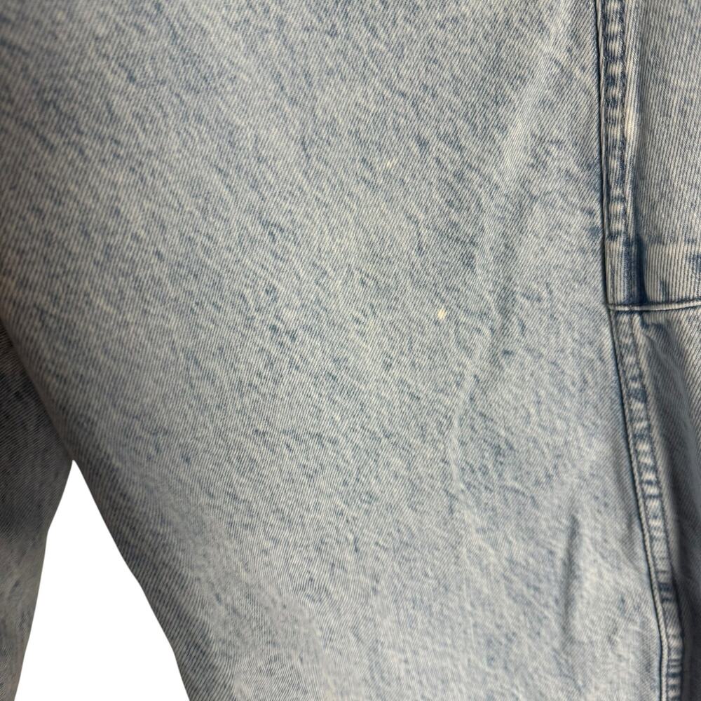 Tibi Acid Wash Light Blue Iceberg Baggy Patched Barrel Leg Relaxed Jeans Size 31 - Picture 11 of 16